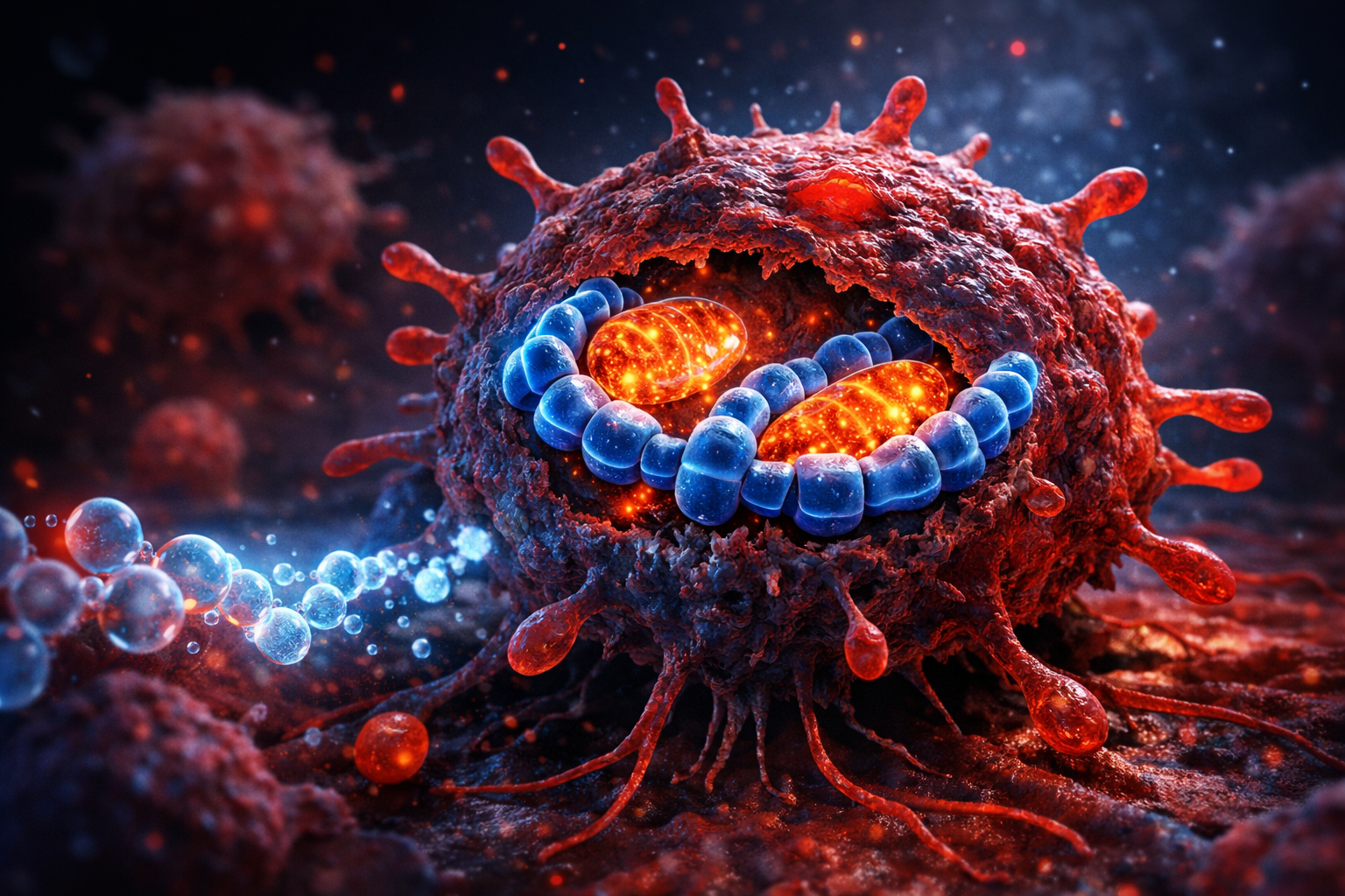 Cancer cells resisting apoptosis through BCL-2 proteins and survival pathways